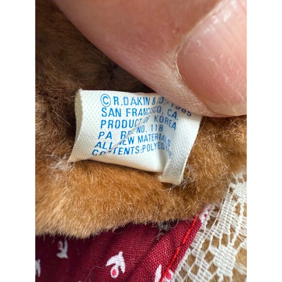 VTG Dakin Bear & Friend Horse Plush Rocker Toy 1985 Americana Collectible gift - Picture 8 of 11